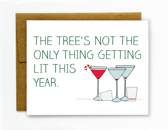 Holiday Drinking Card