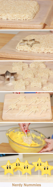 Mario Star Rice Krispy Pops