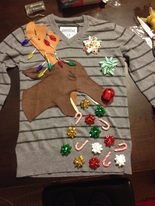 Reindeer Kids Ugly Christmas Sweater