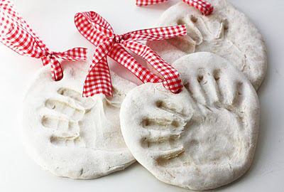 Salt Dough Handprint Ornaments