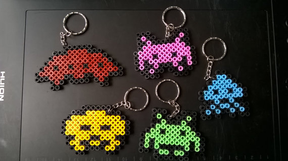 Space Invader Keyrings