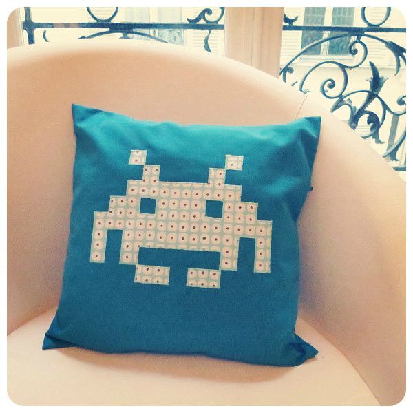 Space Invader Pillow
