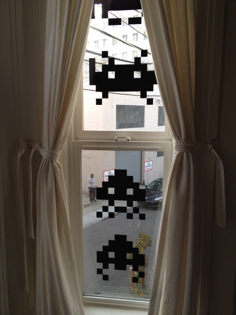 Space Invader Vinyl Cutouts