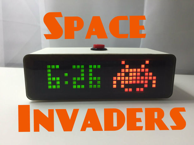 Space Invaders Clock