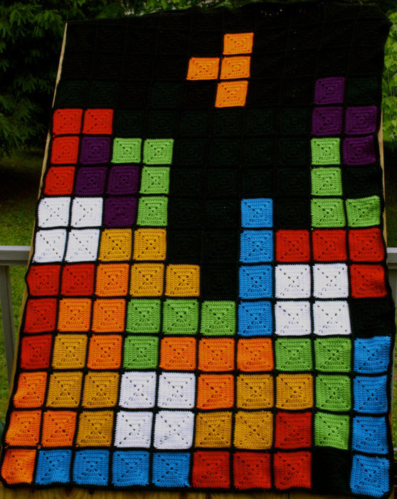 Tetris Game Blanket