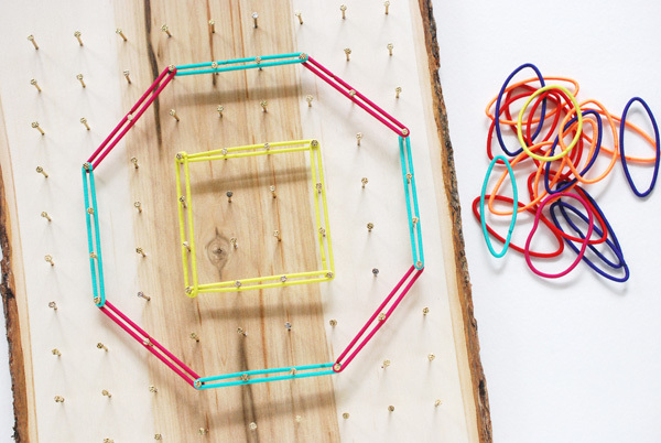 DIY Geoboard for Math Play