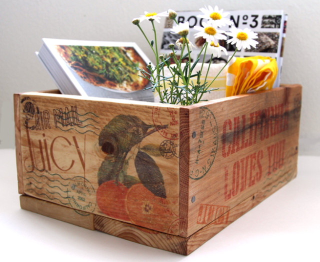 DIY Pallet Wood Crate and Easy Image Transfer