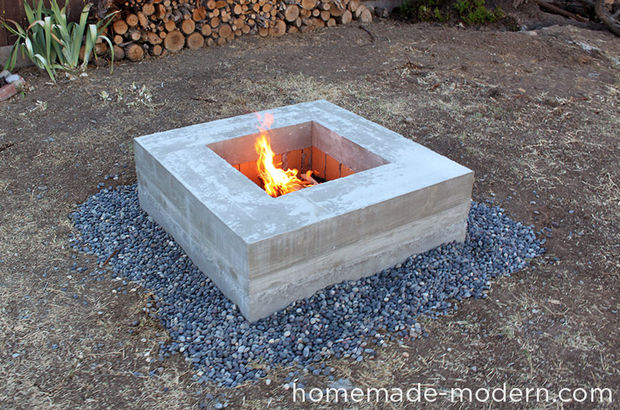 HomeMade Modern DIY Concrete Fire Pit