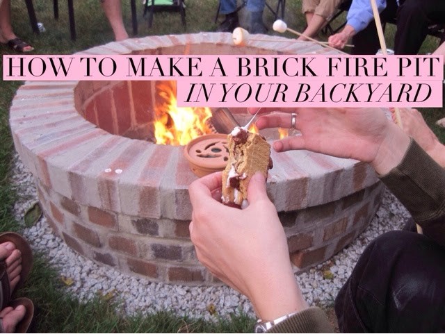 How to Make a Brick Fire Pit in Your Backyard