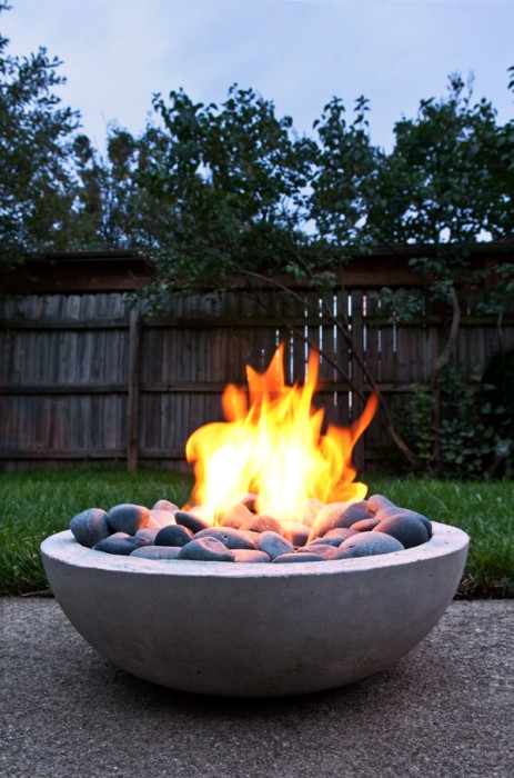 Modern Concrete Firepit From Scratch