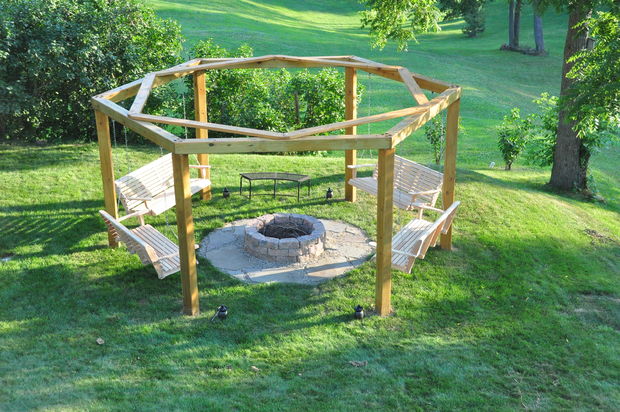 Porch Swing Fire Pit