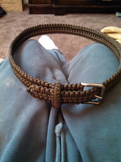 Double Cobra Stitch Paracord Belt from Instructables