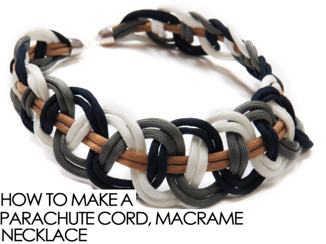 How to Make a Parachute Cord Macrame Necklace from Alonsobrino