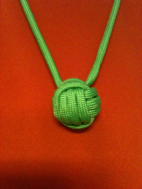 Paracord Monkey Fist Necklace Instructables