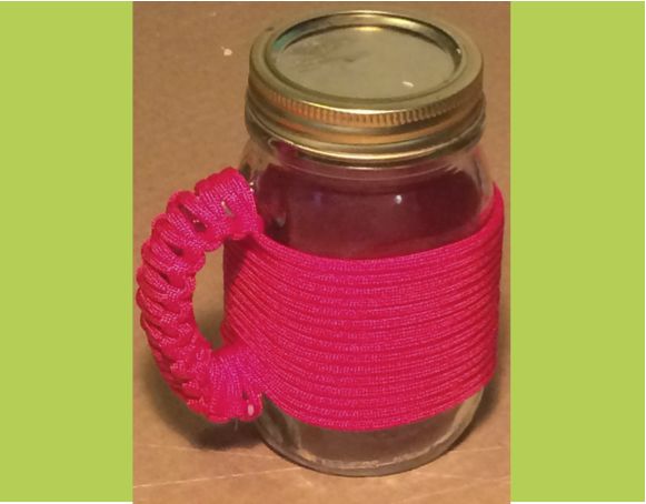 Paracord Wrapped Mason Jar from Instructables