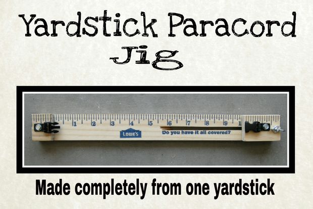 Yardstick Paracord Jig from Instructables