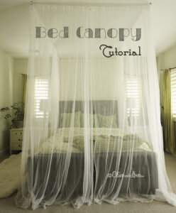 bed canopy tutorial