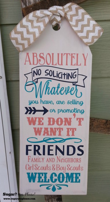 Absolutely No Soliciting