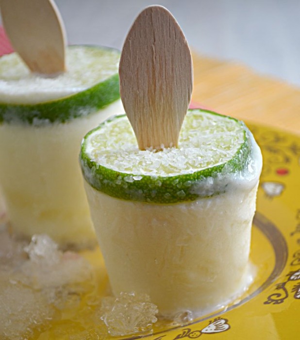 Creamy Margarita Popsicles