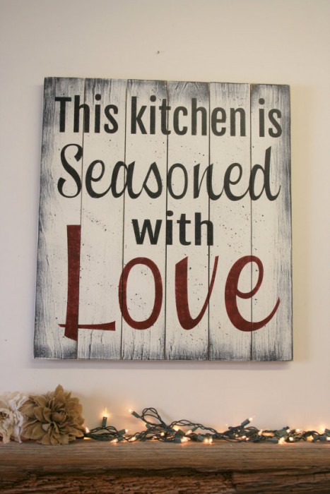 This kitchen is seasoned with Love