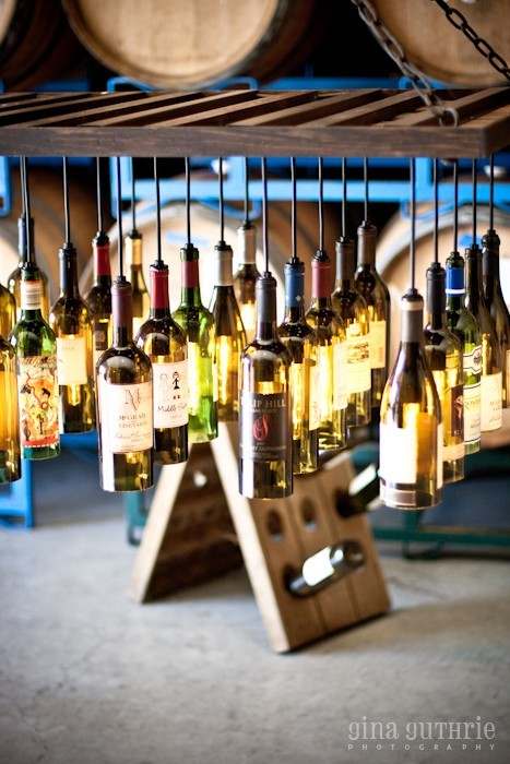 30 Wine Bottle Chandelier