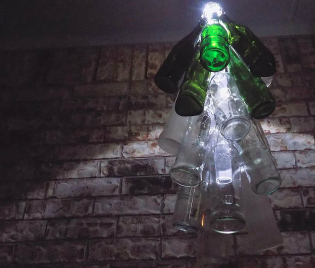 Bottle Chandelier