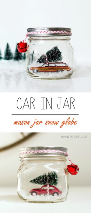 Car in a Jar Snow Globe
