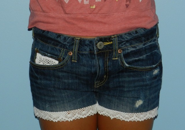 DIY Lace Shorts