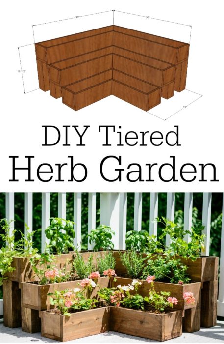 DIY Tiered Herb Garden Tutorial