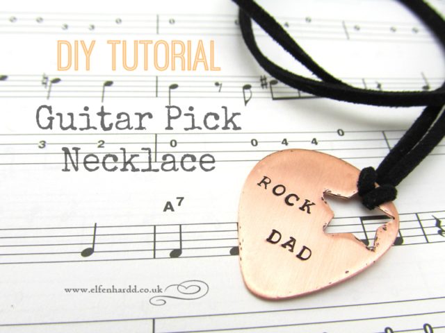 DIY Tutorial Guitar Pick Necklace