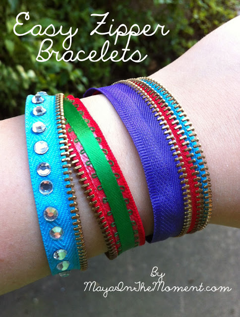 Easy Zipper Bracelets