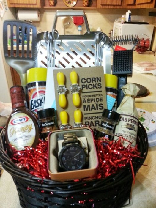 homemade father day gift baskets