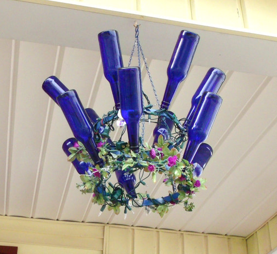 Wine Beer Bottle Chandelier