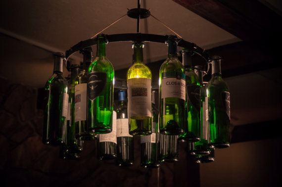 Wine Bottle Chandelier Wine Rack