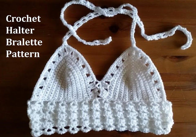 Crochet Halter Bralette Pattern