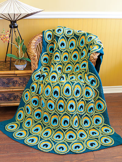 Crochet Peacock Blanket