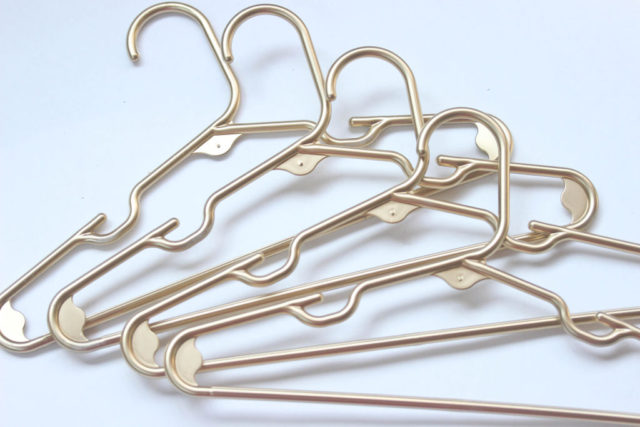 DIY Gold Hangers