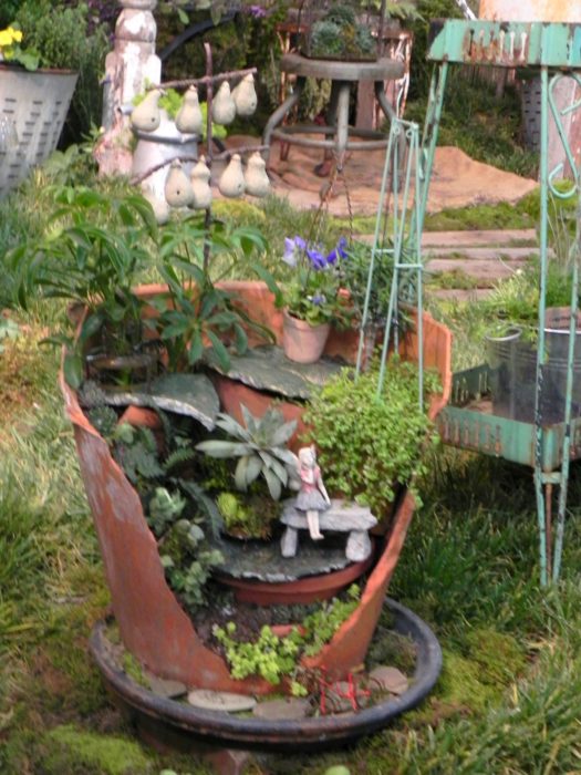 Fairy Garden Pot Outdoors