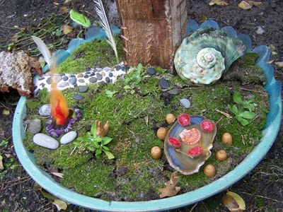 Fairy Garden and Fairy Pond