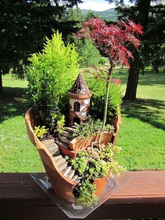 Fairy House Garden in a Pot