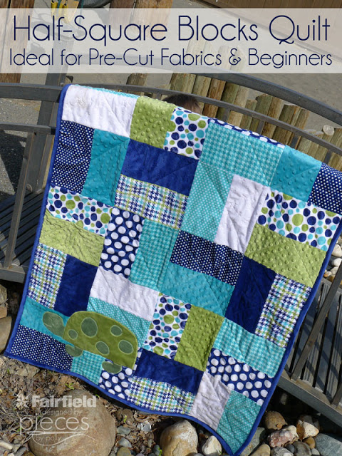 Half Square Blocks Quilt