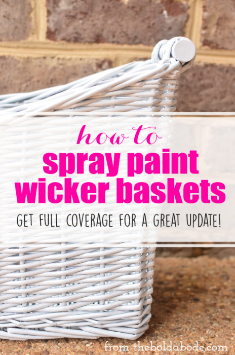 How to Spray Paint Wicker Baskets