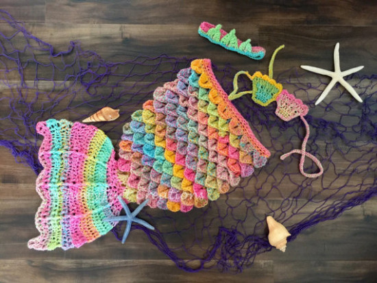 Mermaid Crochet Tail Blanket