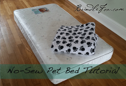 fleece dog bed diy