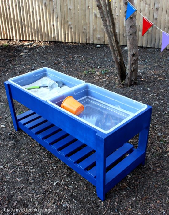 Build a Sand and Water Play Table