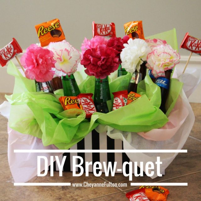 diy bouquet for him