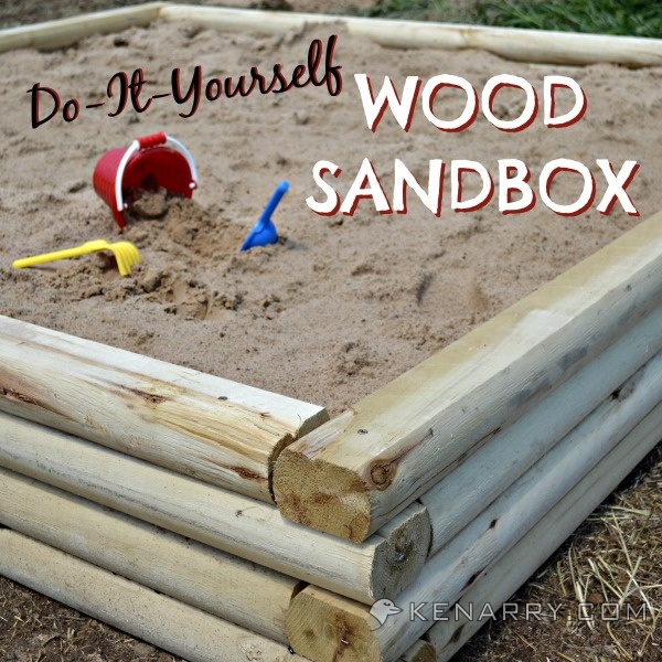 Do It Yourself Wood Sandbox