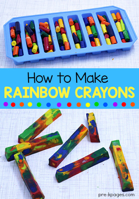 How to Make Rainbow Crayons