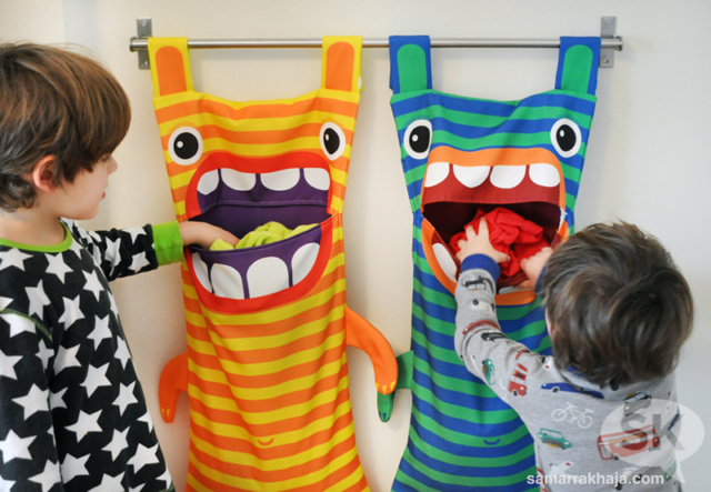 Hungry Monster Laundry Bags