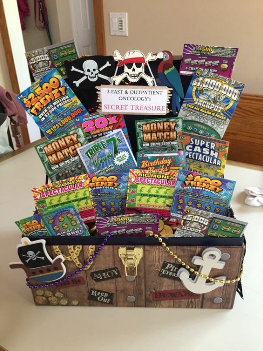 Lotto Ticket Gift Basket